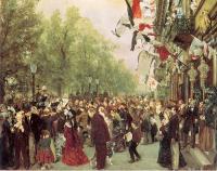 Menzel, Adolph von - William I Departs for the Front, July 31, 1870